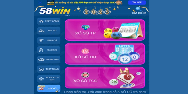 Xổ số 58WIN đã khẳng định vị thế cá cược trực tuyến nhờ sự uy tín, chuyên nghiệp